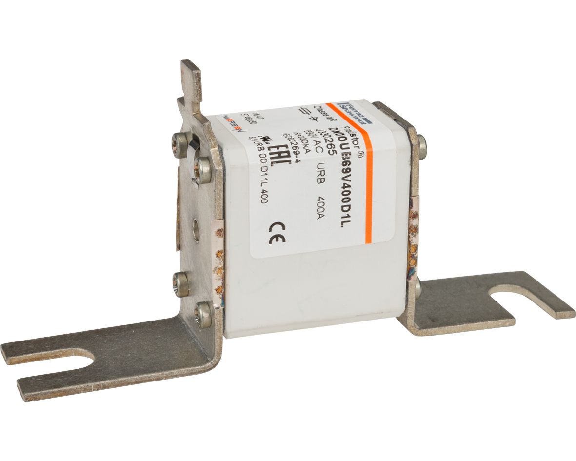 J330265 - Size 00 DIN110, vertical body, for monitoring micro-contact aR 400 A 690VAC
